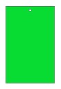 Blank Cards Tags Bright Green Fluorescent with hole, no string